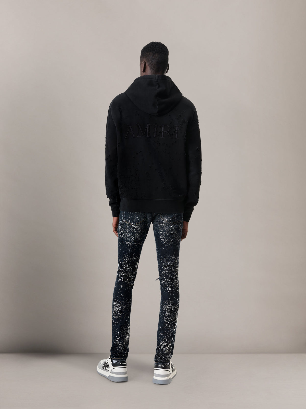 ALL OVER CRYSTAL MX1 JEAN - Midnight Indigo view 3
