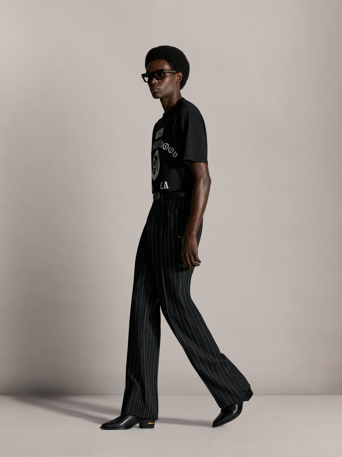 AMIRI COLLEGIATE BOX TEE - Black view 3