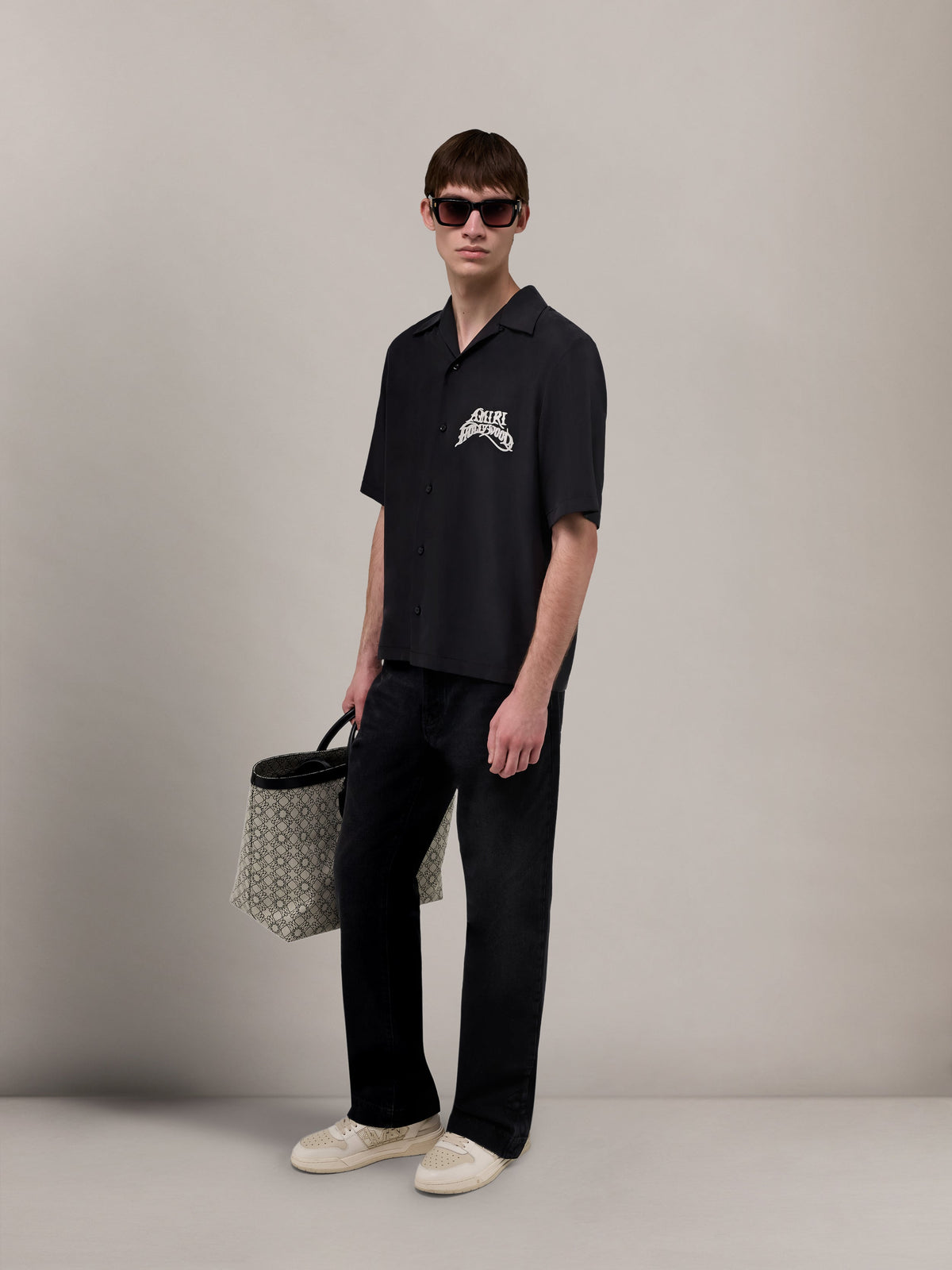 AMIRI HOLLYWOOD CAMP SHIRT - Black view 3
