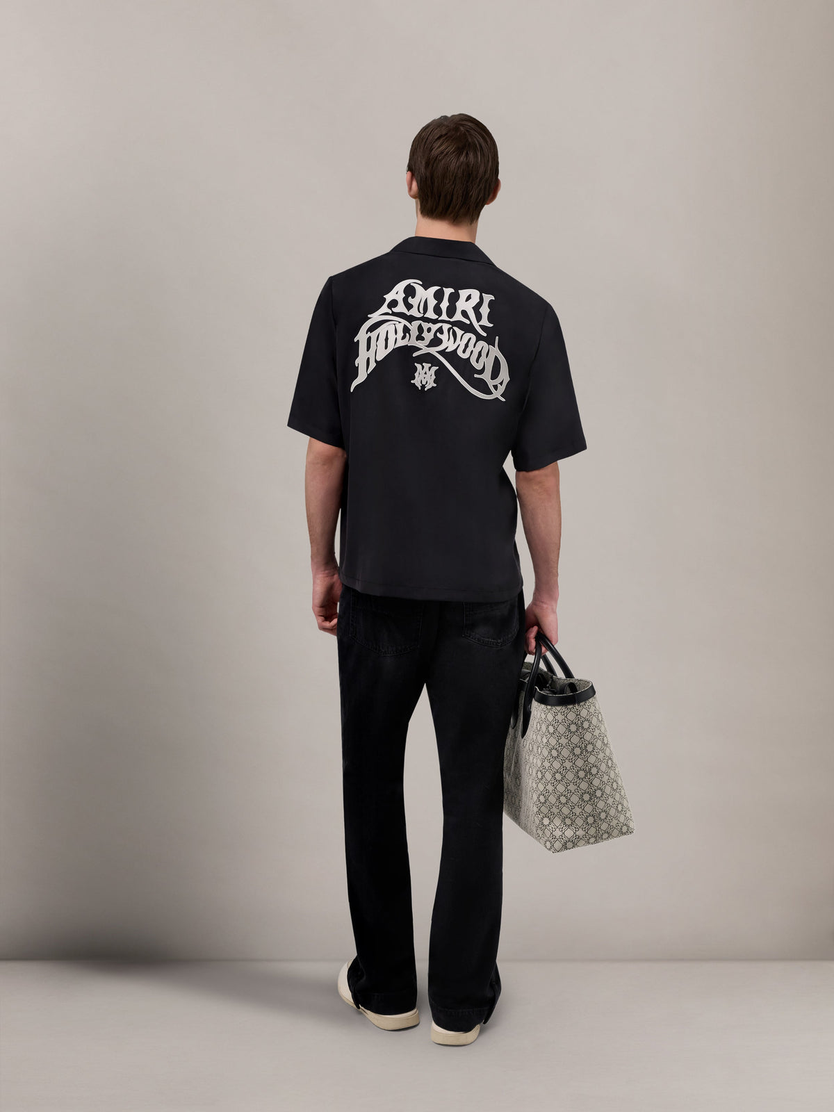AMIRI HOLLYWOOD CAMP SHIRT - Black view 4