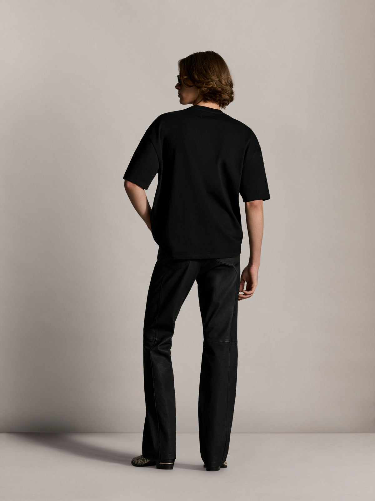 AMIRI HOLLYWOOD OVERSIZED TEE - Black view 4