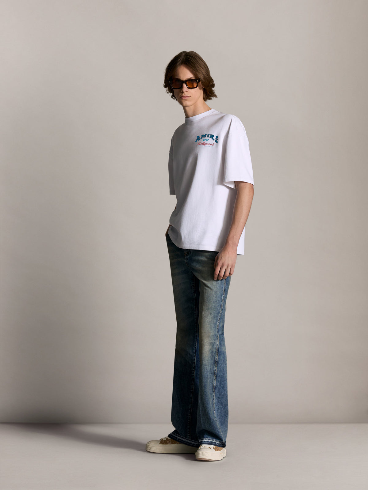 AMIRI HOLLYWOOD OVERSIZED TEE - White view 2