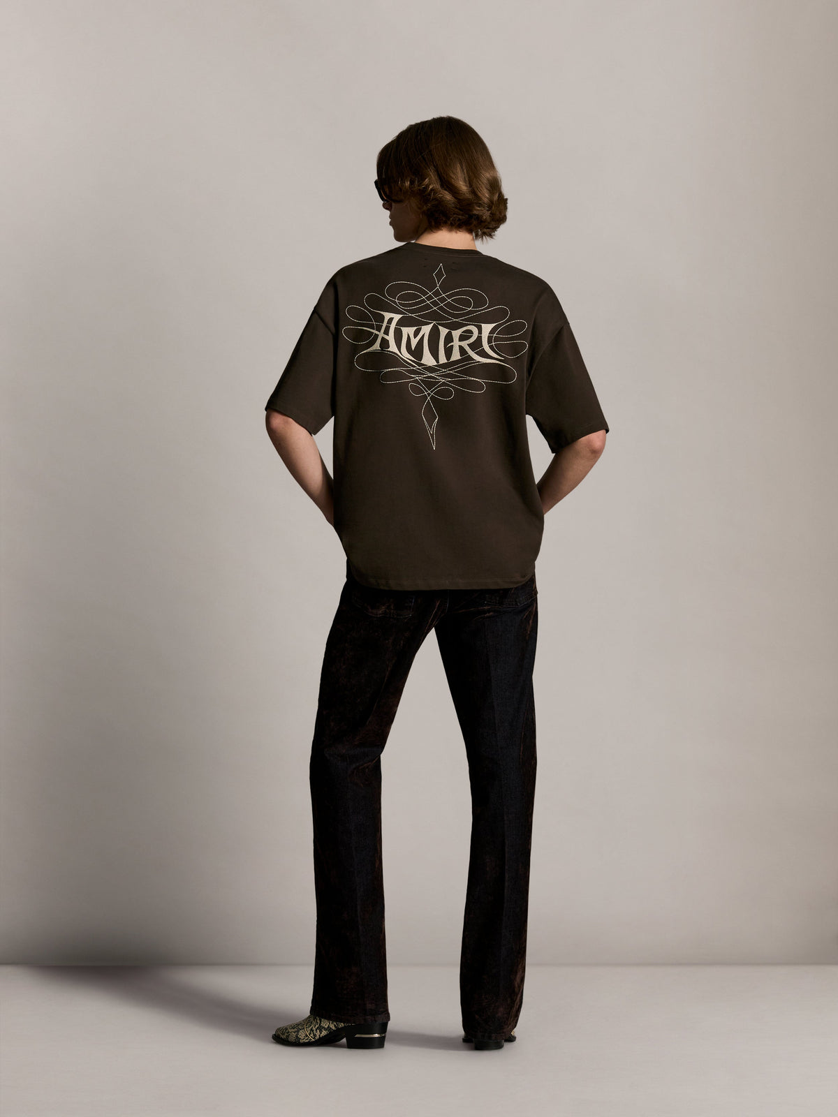 AMIRI LASSO OVERSIZED TEE - Husk view 4