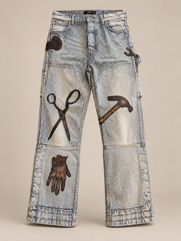 AMIRI PATCHWORK JEAN - Vintage Stripe