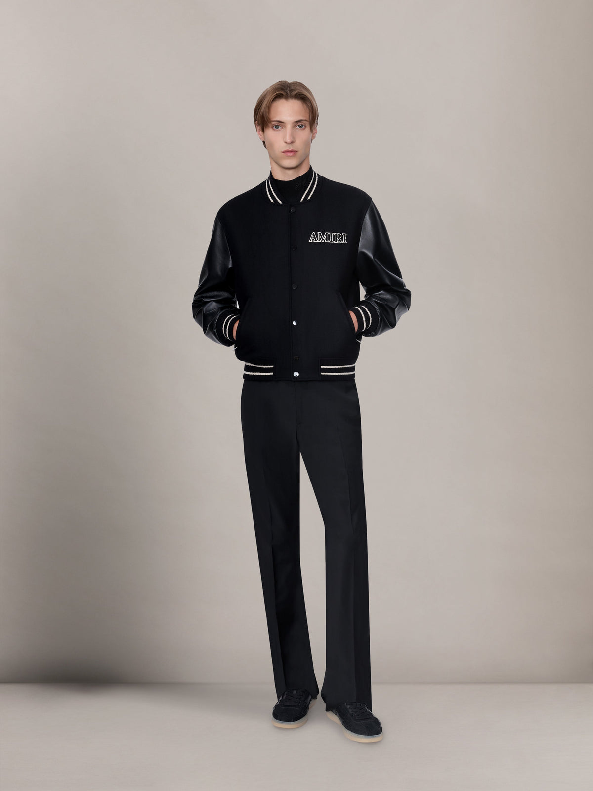 AMIRI VARSITY JACKET - BLACK view 2