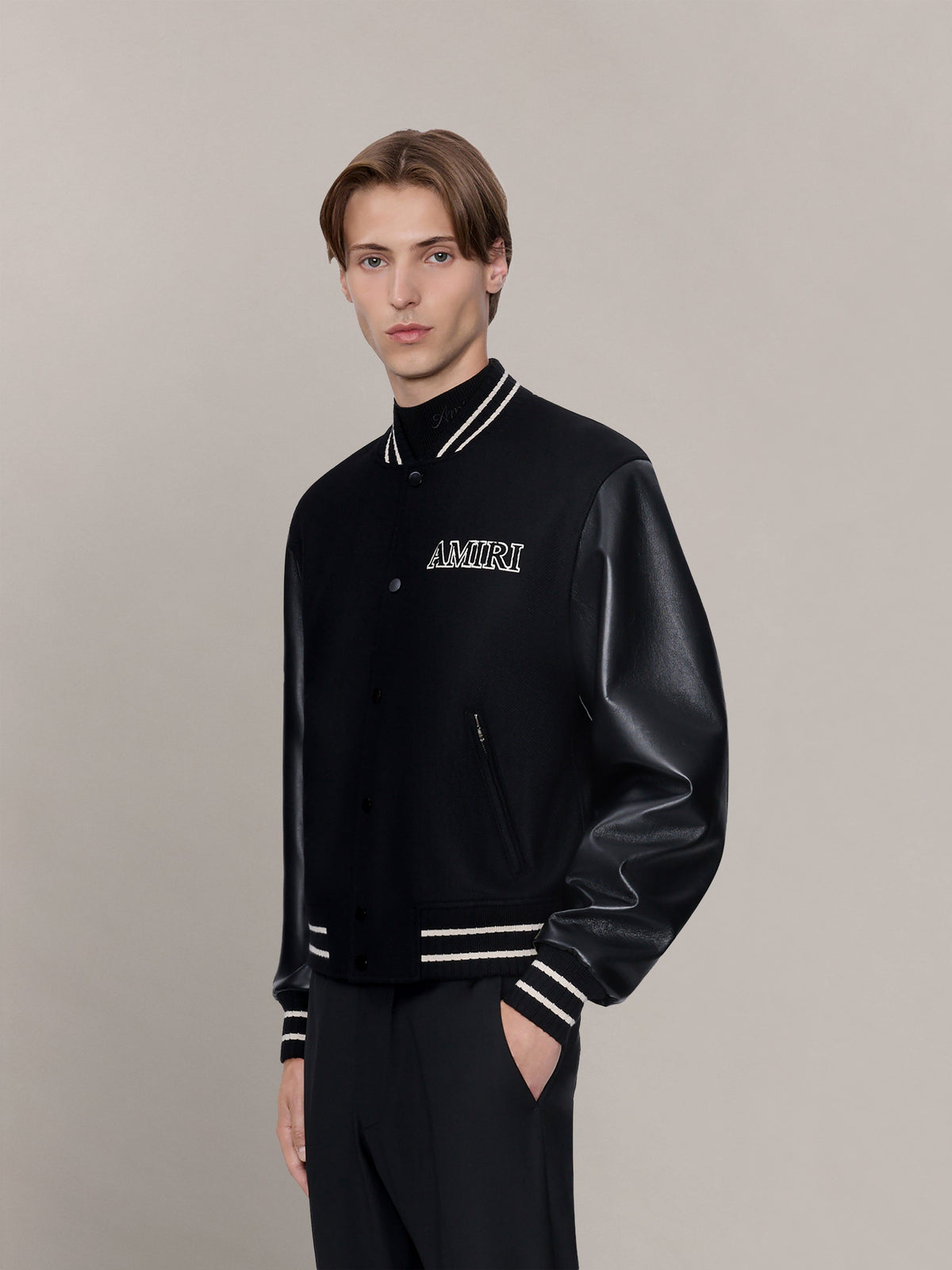 AMIRI VARSITY JACKET - BLACK view 3