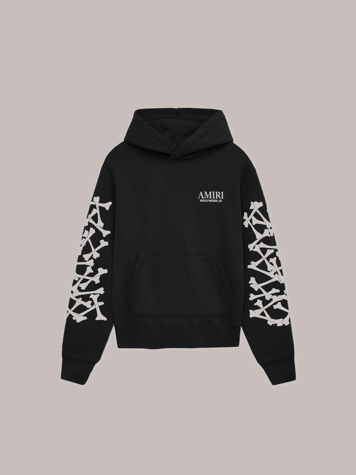 BONES STACKED HOODIE - Black